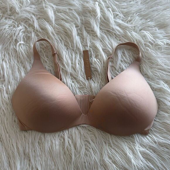 Skims Wireless Super Push up Bra Clay Size 40D - Picture 2 of 7